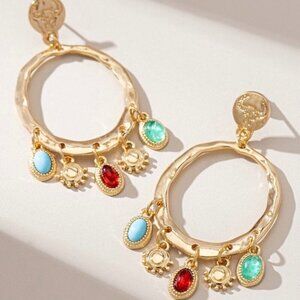 ADORA MULTI CHARM DROP EARRINGS